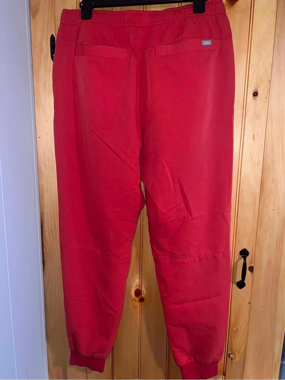 Figs Technical Collection Tansen Jogger Scrub Pants- Orange- Mens Size Large
